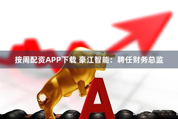 按周配资APP下载 豪江智能：聘任财务总监